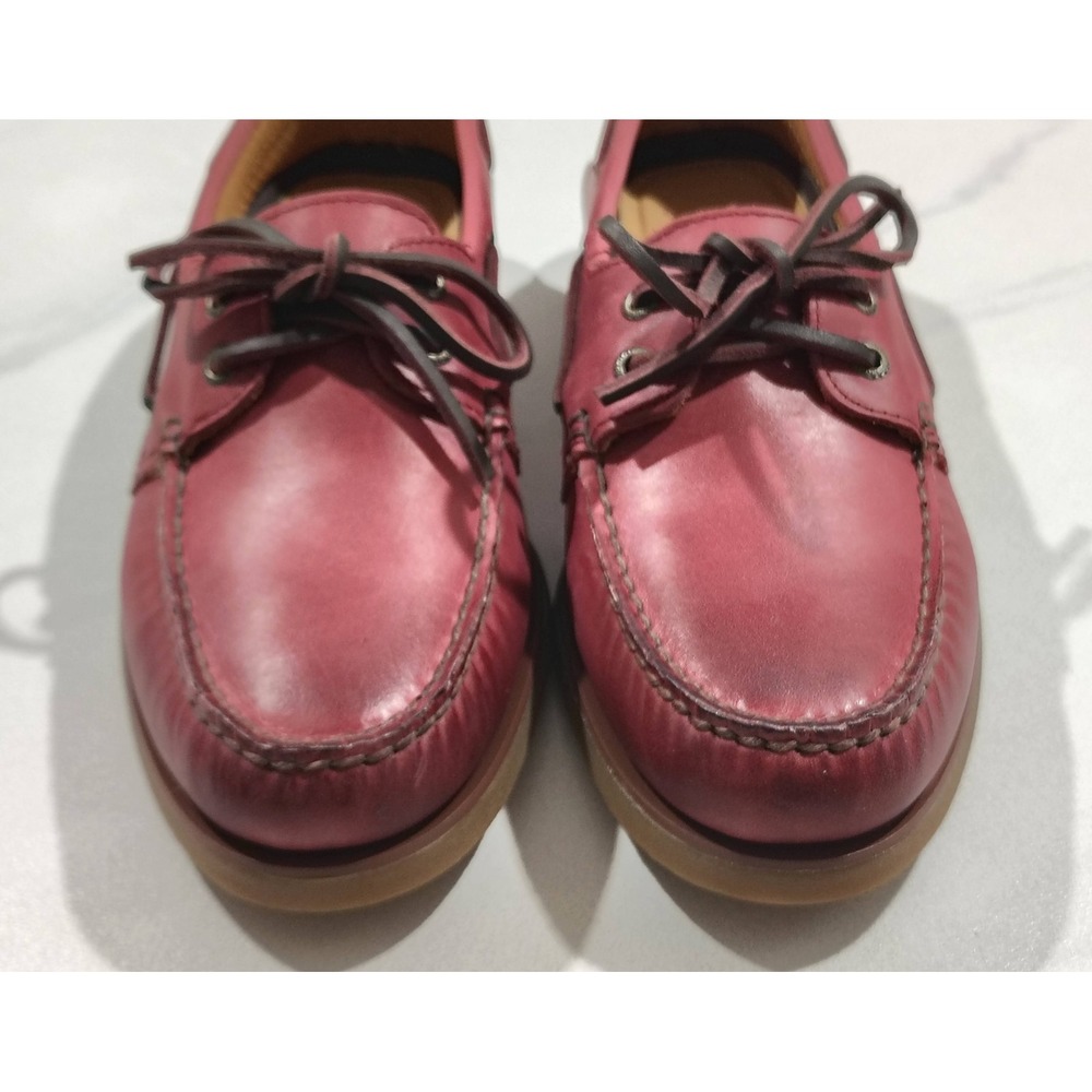 Sperry Gold Cup Authentic 2 Eye Let Boat Shoes Men's Sz 8.5 Leather Burnished - Picture 6 of 8